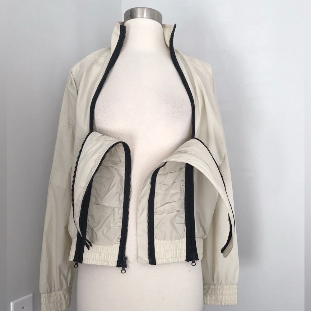 Stella McCartney NYLON THREE FULL ZIP FRONT CLOSURE LINED ZIP POCKET JACKET - Picture 8 of 12